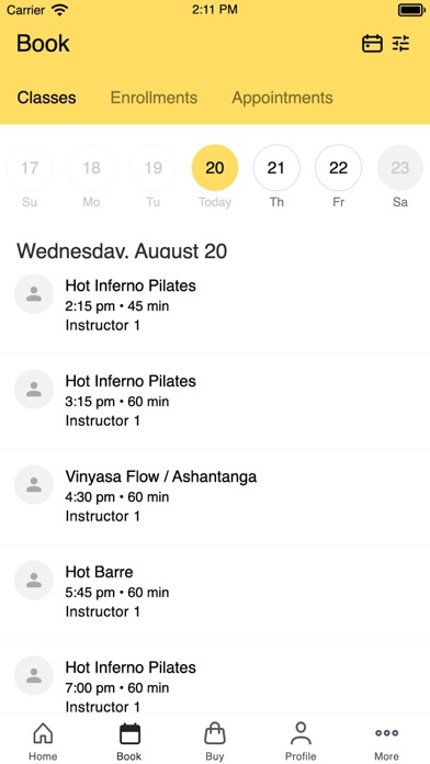 Bklyn Burn Hot Pilates & Yoga iPhone screenshot 2 - Health & Fitness app
