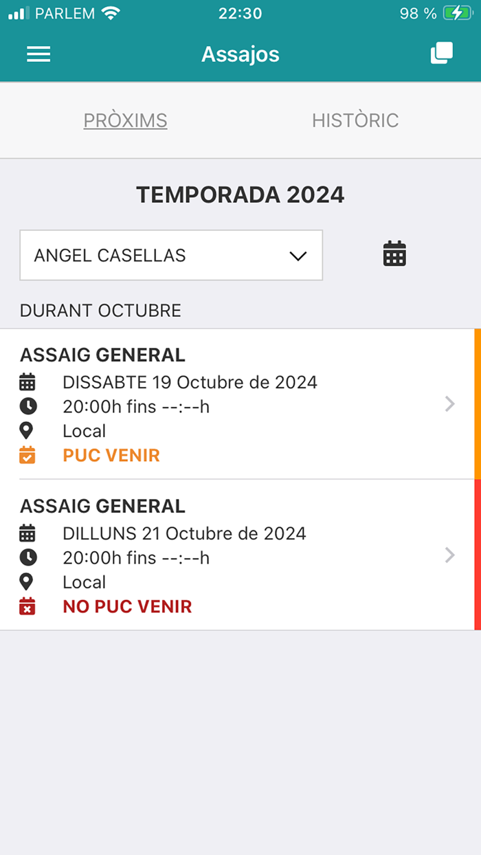 APPsistencia general