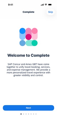Complete SAP Concur & Amex GBT screenshot