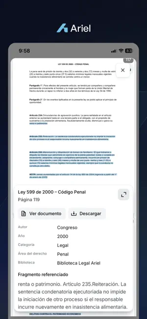 Ariel - IA Legal screenshot 4