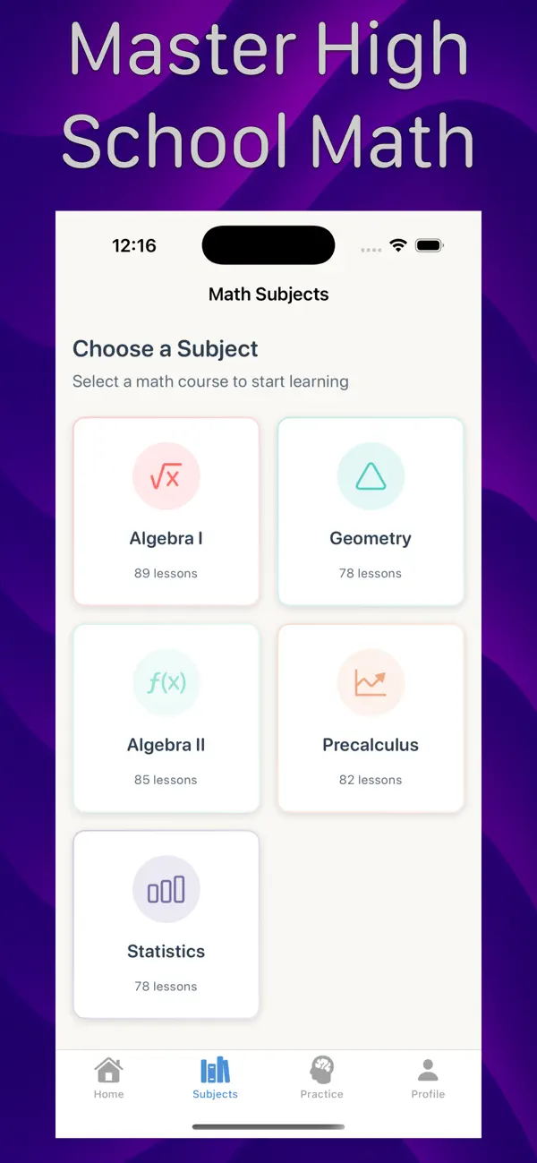 #1. Math Hero: High School Tutor (iOS) By: daniel berger