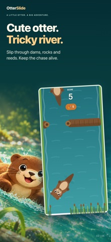 OtterSlide: Otter Runner Game Screenshot 2 of 6