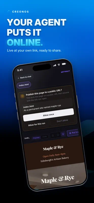 CreonOS: AI Website Builder screenshot 8 of 9