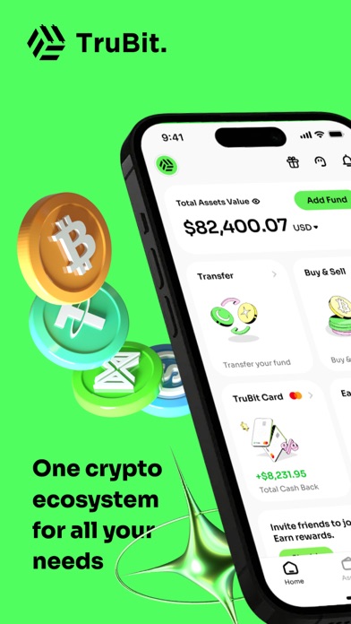 TruBit: Crypto Wallet iPhone screenshot 1 - Finance app
