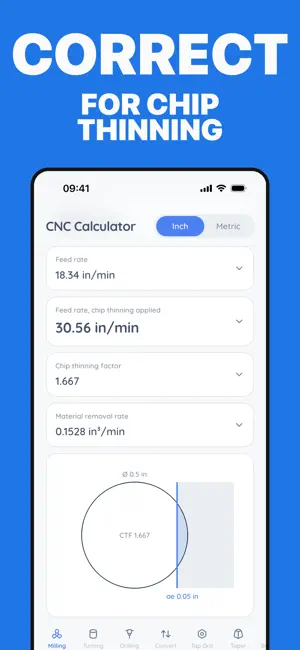 CNC Calculator: Speeds Feeds screenshot 4