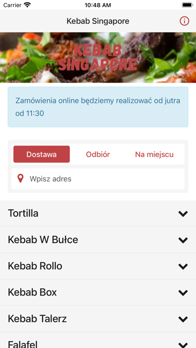 Kebab Singapore app screenshot