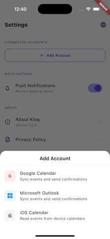 Kloq screenshot