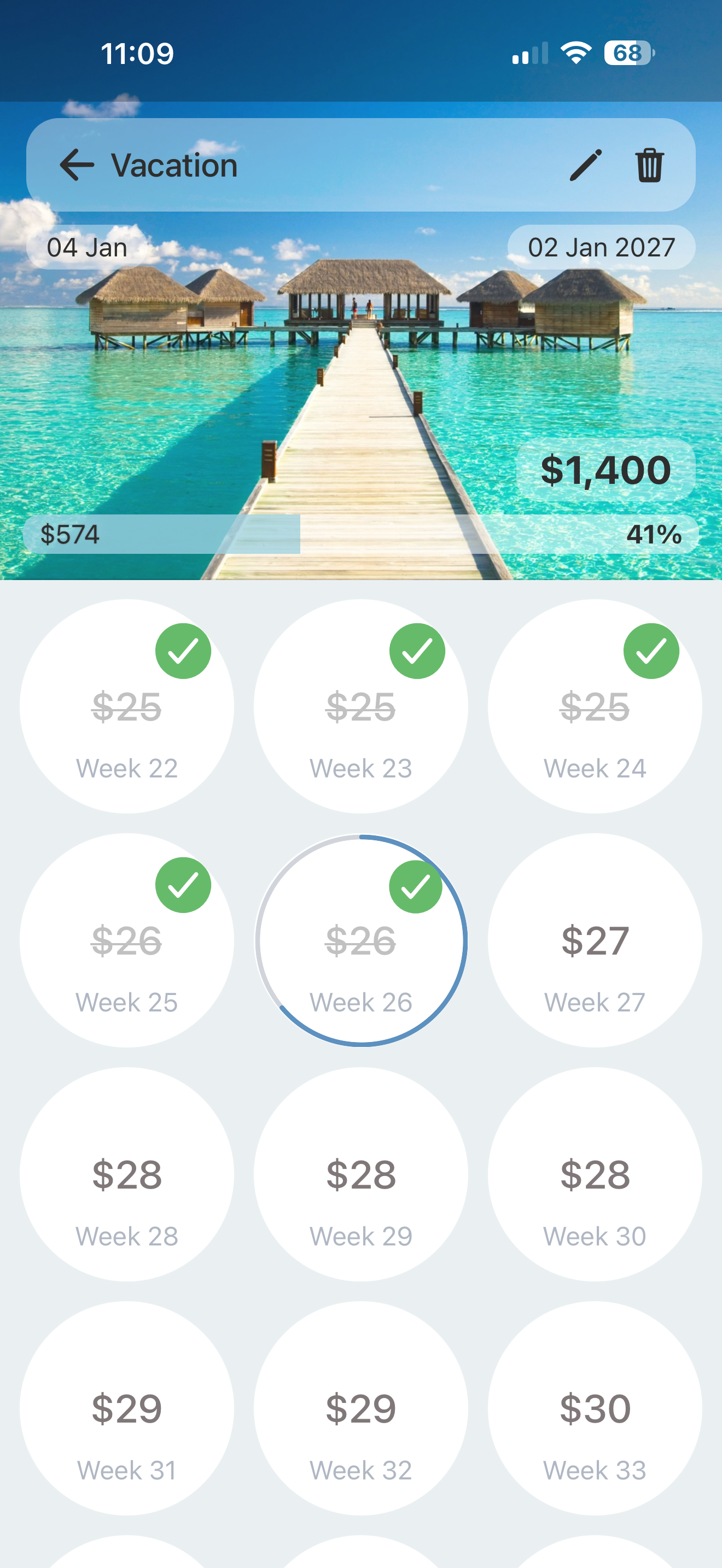 Savings goal – Smart Planner screenshot 2