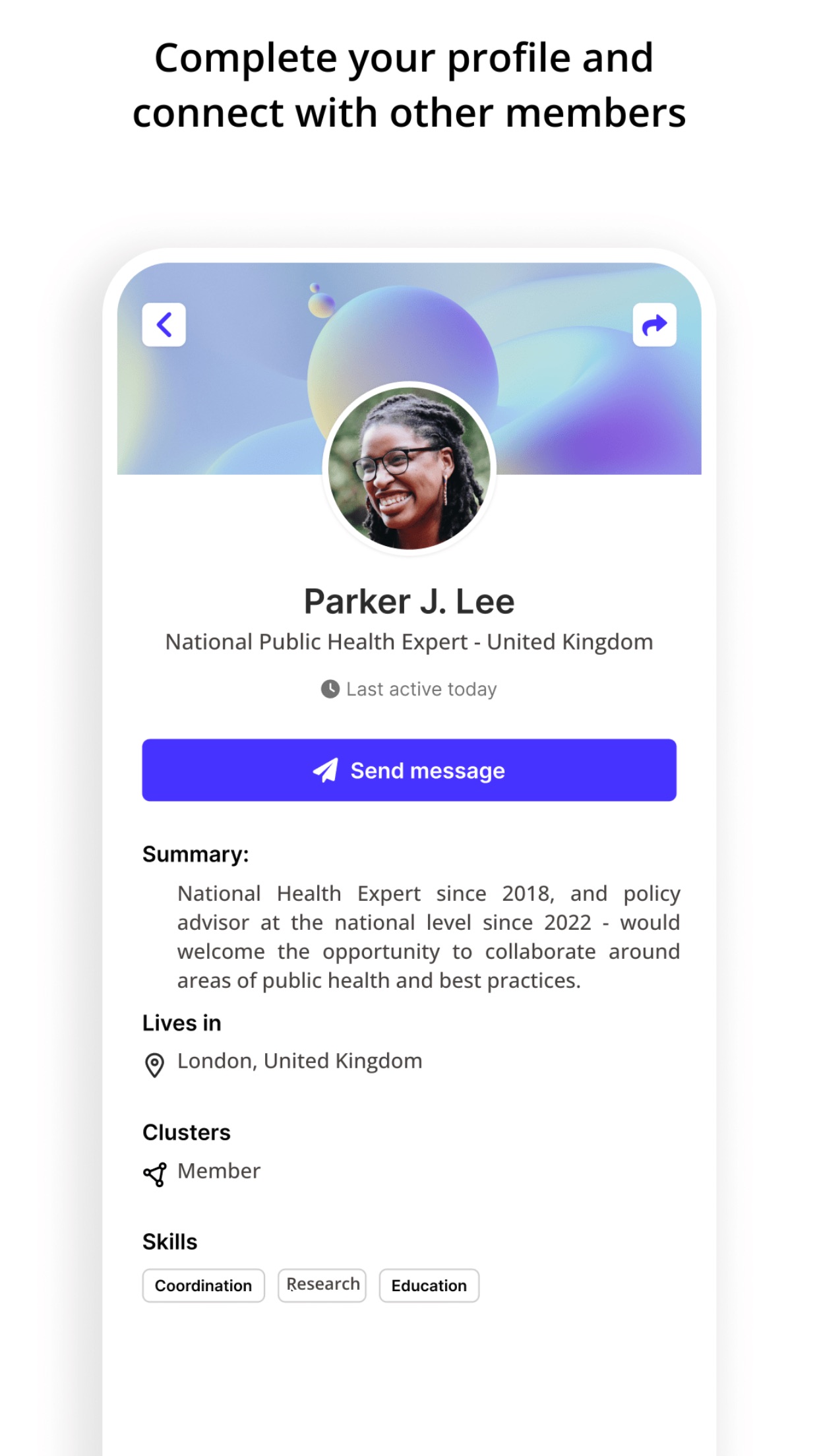 Screenshot 1 of WHO IHS HUB