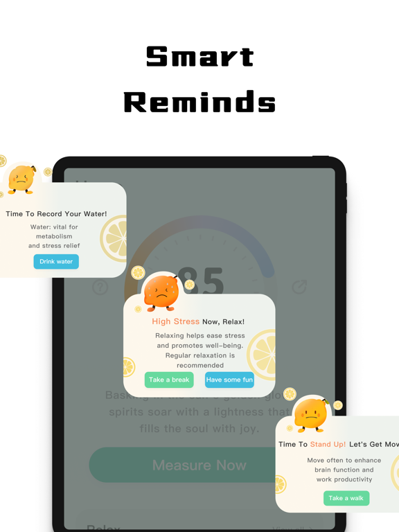 LemonHRV: Stress HRV for Watch iPad screenshot 4 - Health & Fitness app