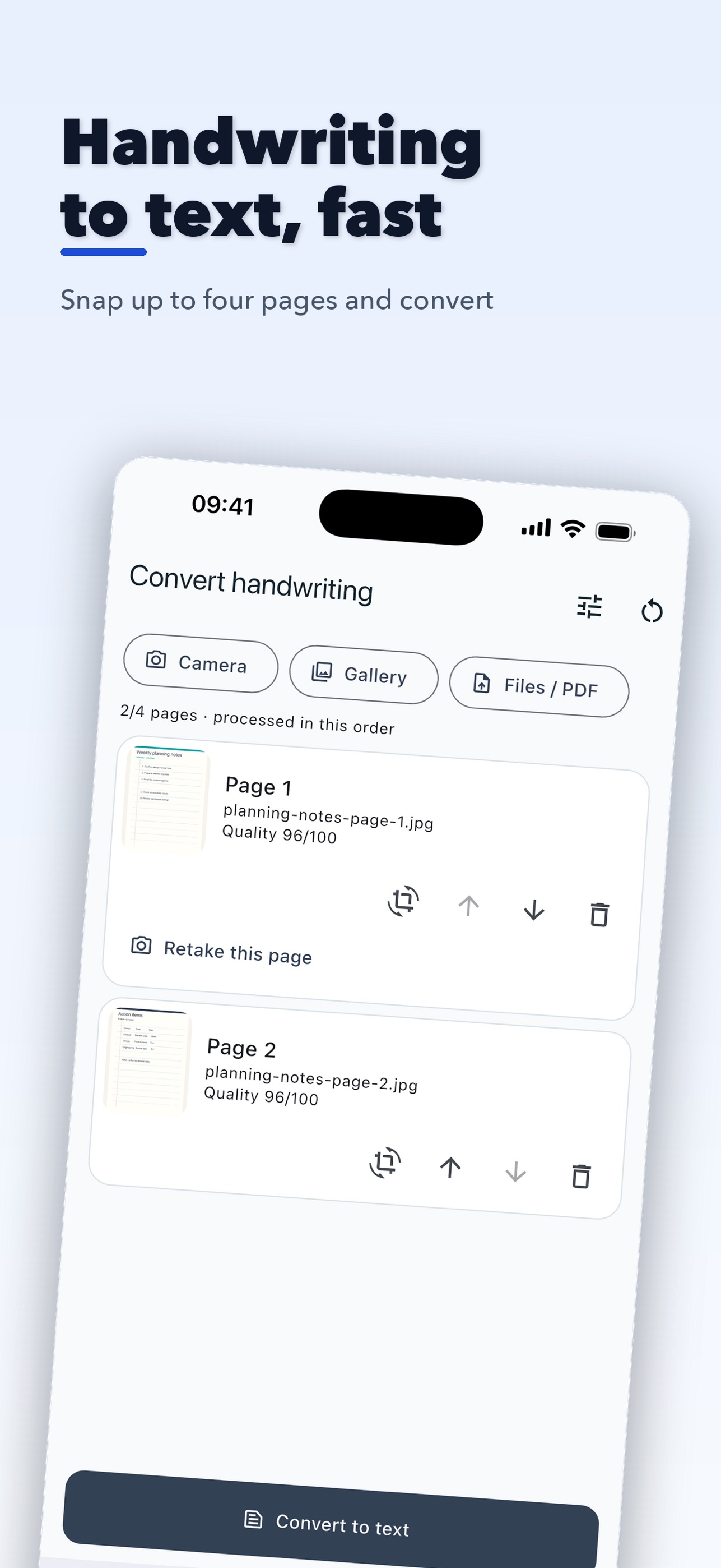 Screenshot 2 of Handwriting to Text Converter