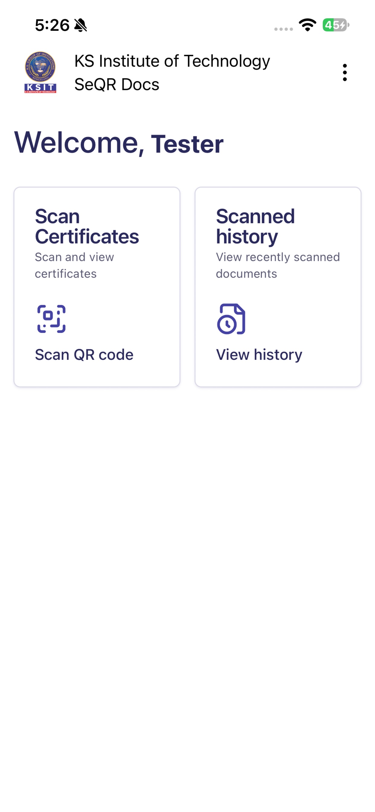 Screenshot 2 of KS Institute SeQR Scan