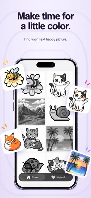 Glazzy: Pixel Art by Number screenshot 1