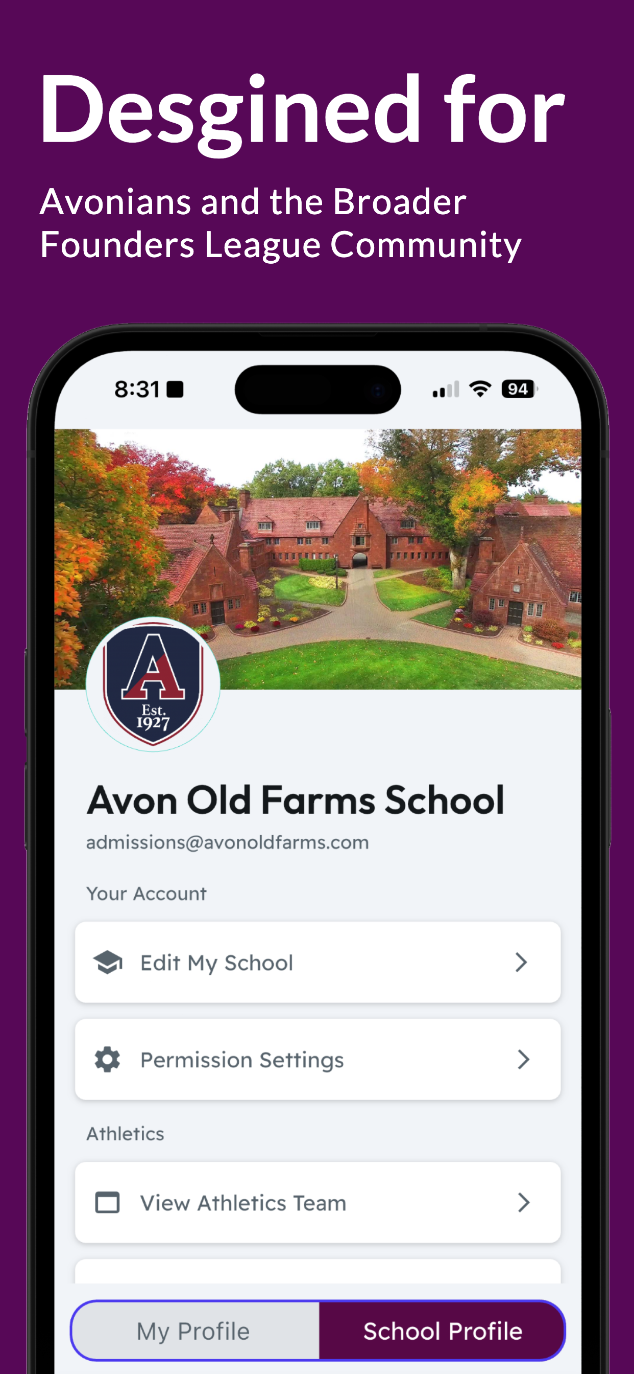 AOF Athletics screenshot 4