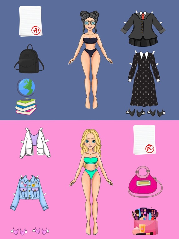 Chibi Dolls Dress Up & Makeup iPad screenshot