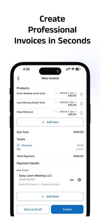 Plesy Invoice Maker & Billing Screenshot 1 of 5