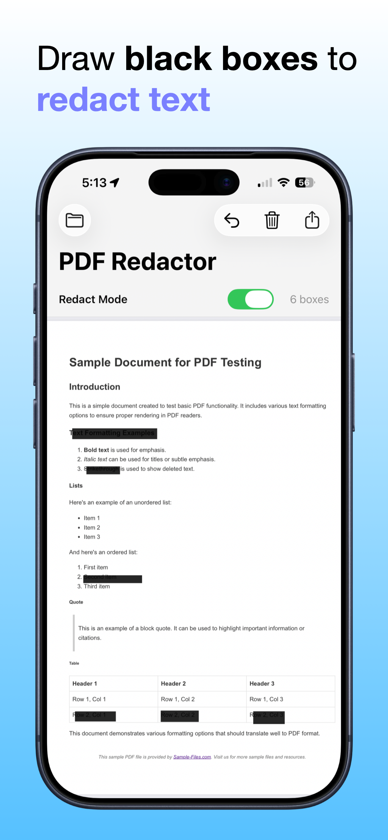 PDF Redactor