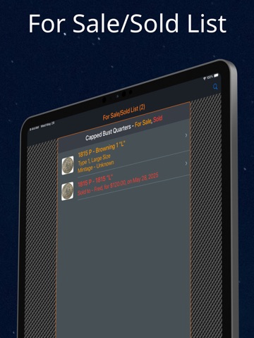 Capped Bust Quarter iPad screenshot