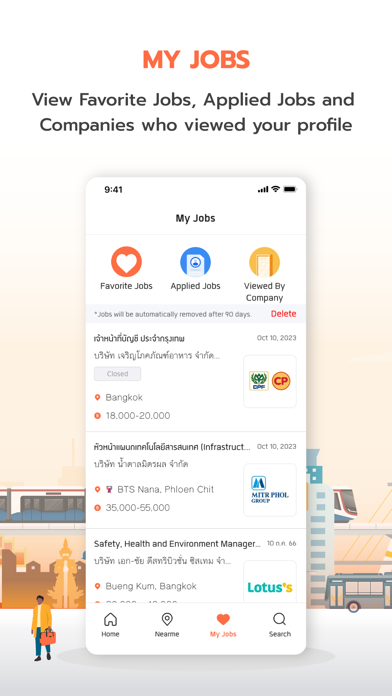 JobThai Jobs Search Screenshot