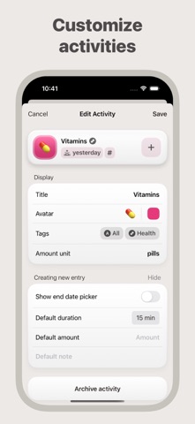 Activity Jot screenshot