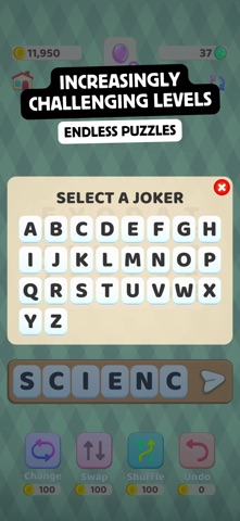 Lett, Word Game iPhone screenshot