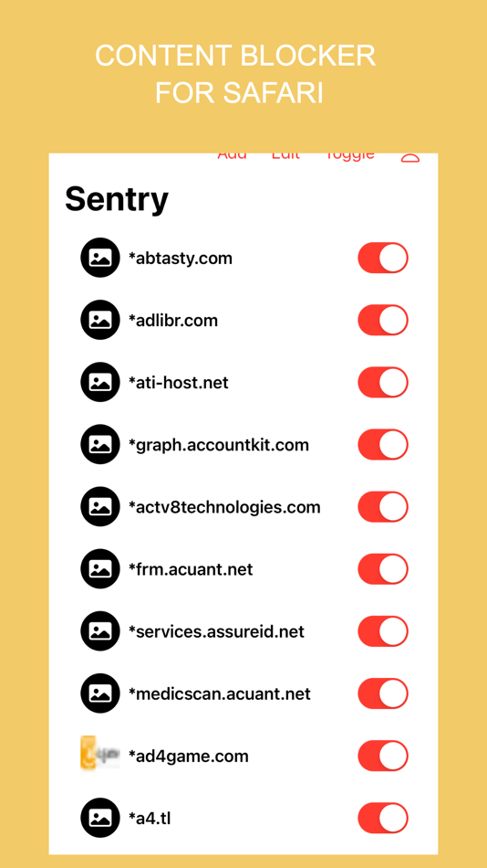 #1. Sentry - Blocker for Safari. (iOS) 由: Igor Nazarov