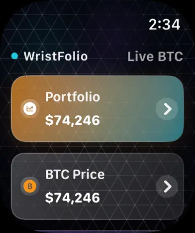 WristFolio screenshot 1