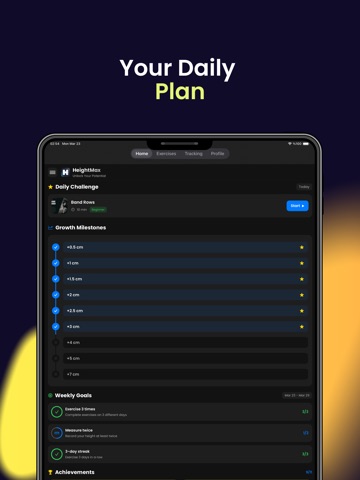 HeightMax iPad screenshot