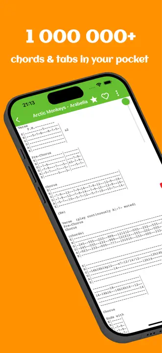 Guitar chords and tabs: Screenshot 1 von 6