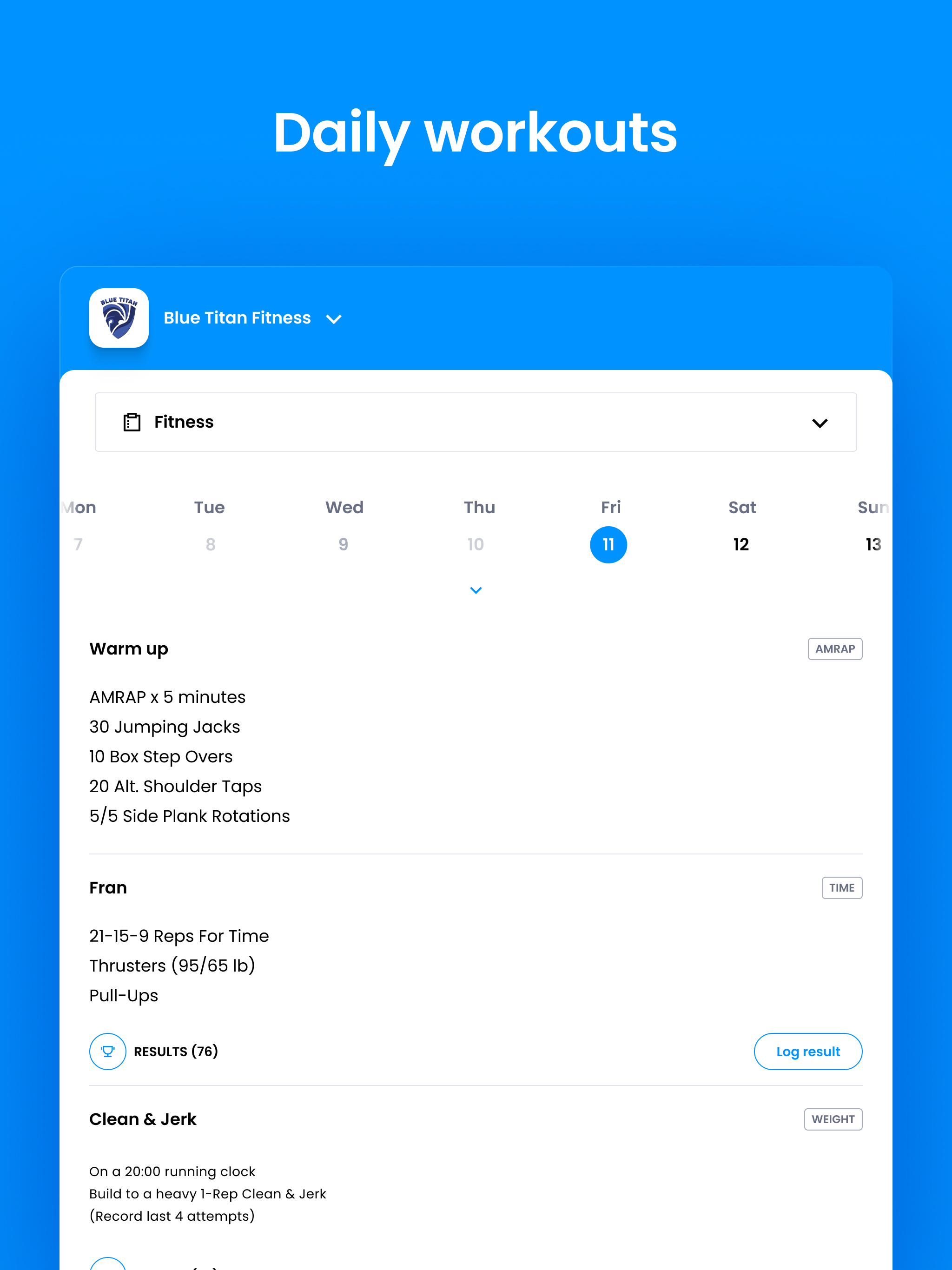 Blue Titan Fitness screenshot 10