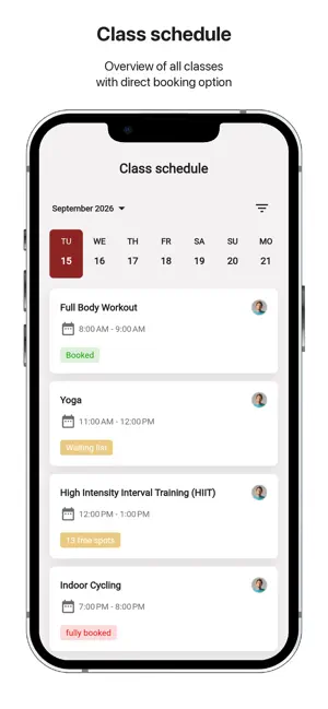 InForm - Connect with the gym screenshot 2