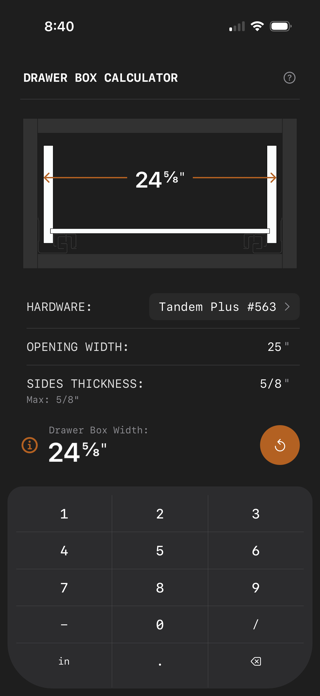 Drawer Box Calculator Screenshot 4 of 5