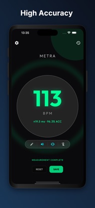 Metra: Tap Tempo & Metronome screenshot 2