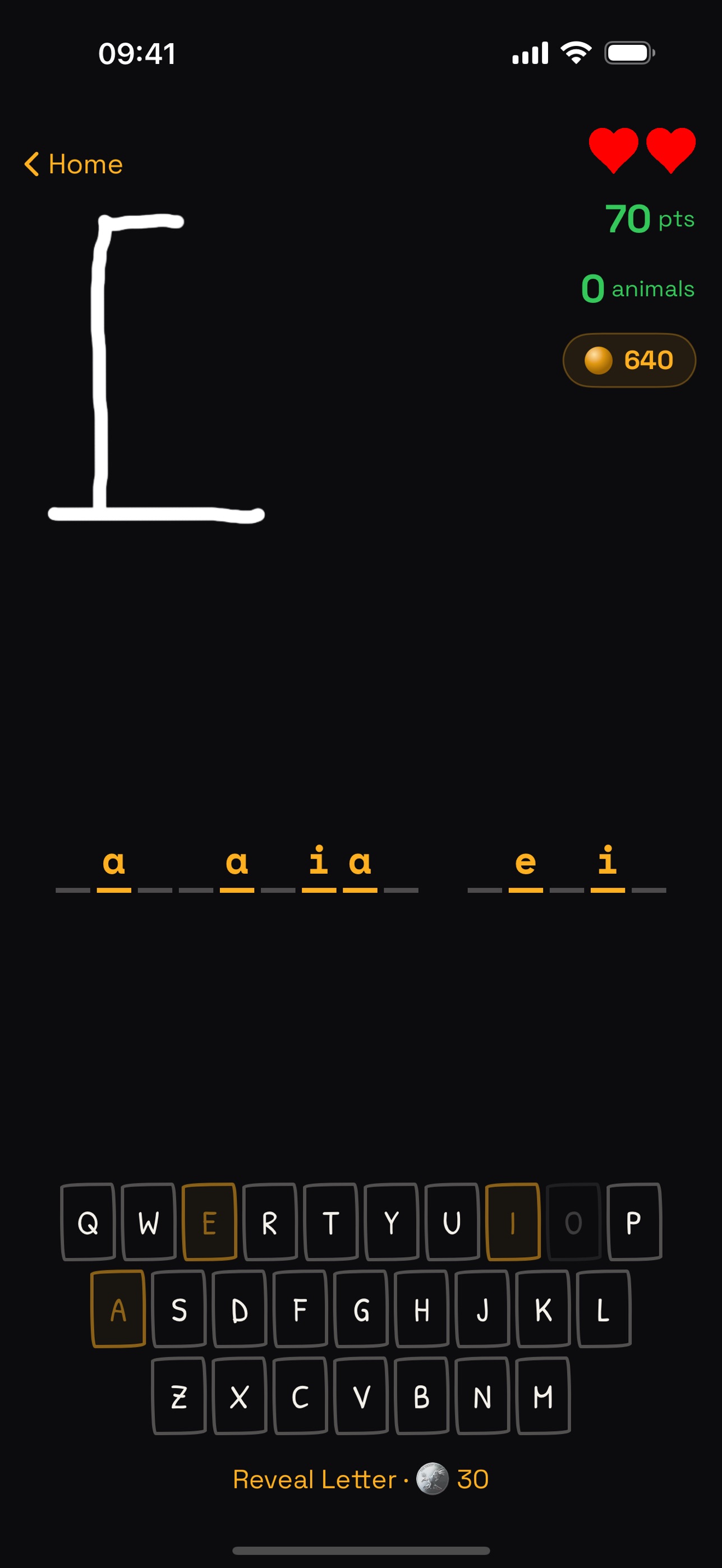 Screenshot 2 of Hangman: Animal Edition