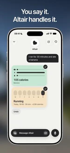 Altair: AI Health & Diet Coach screenshot 1