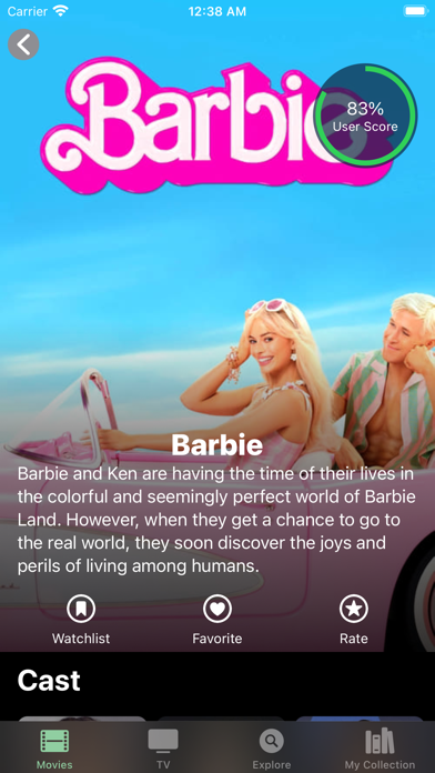 The Movie App, Movies, TV Show Screenshot
