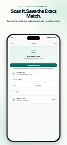 HomeParts: Replacement Tracker Screenshot 5 of 5