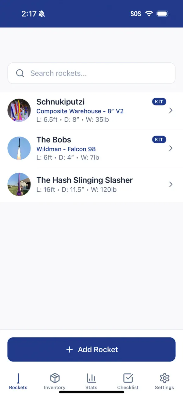 #1. Rocket Logs (iOS) By: Braden Carlson