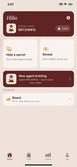 Hilia: Hide Secrets in Photos screenshot 1