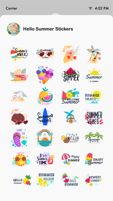 Hello Summer Stickers! Screenshot