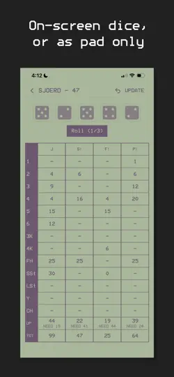 Скриншот YatzyX на iPhone 2