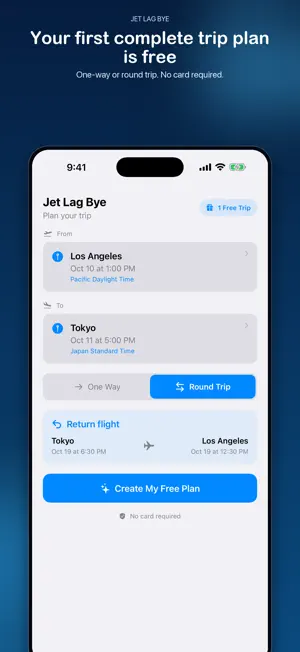 Jet Lag Bye: Travel Sleep Plan screenshot 1