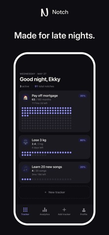 Notch: Goal Tracker & Dot Grid Screenshot 6 of 6