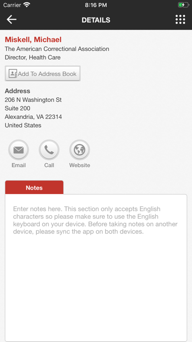 American Correctional Assn Screenshot