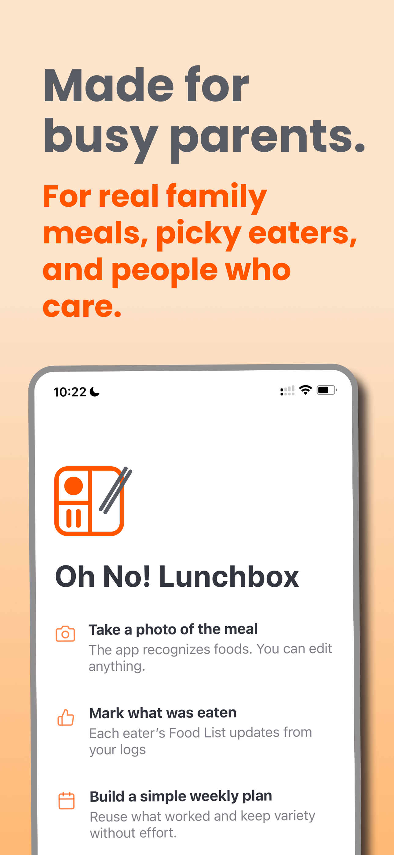 Oh No! Lunchbox - Food Diary