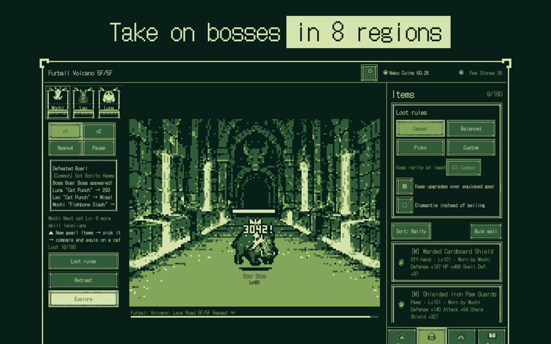 Meow Dungeon: Idle Cat RPG screenshot 1