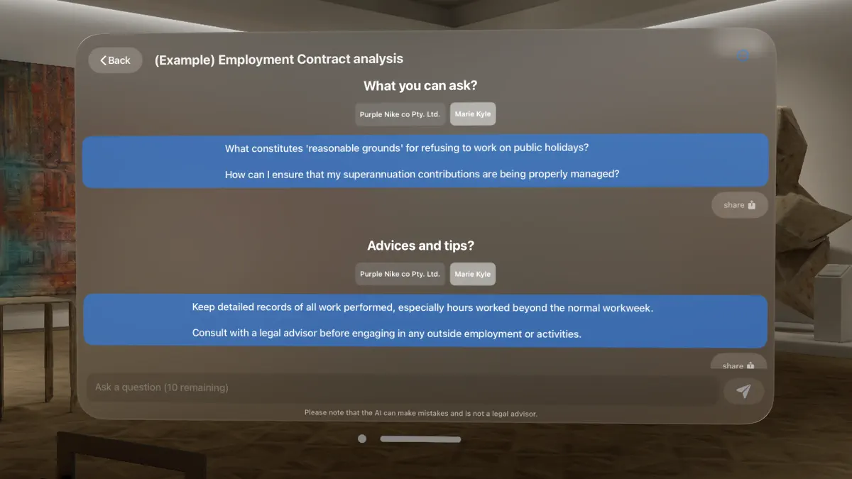 AI Lawyer: legal documents screenshot 3