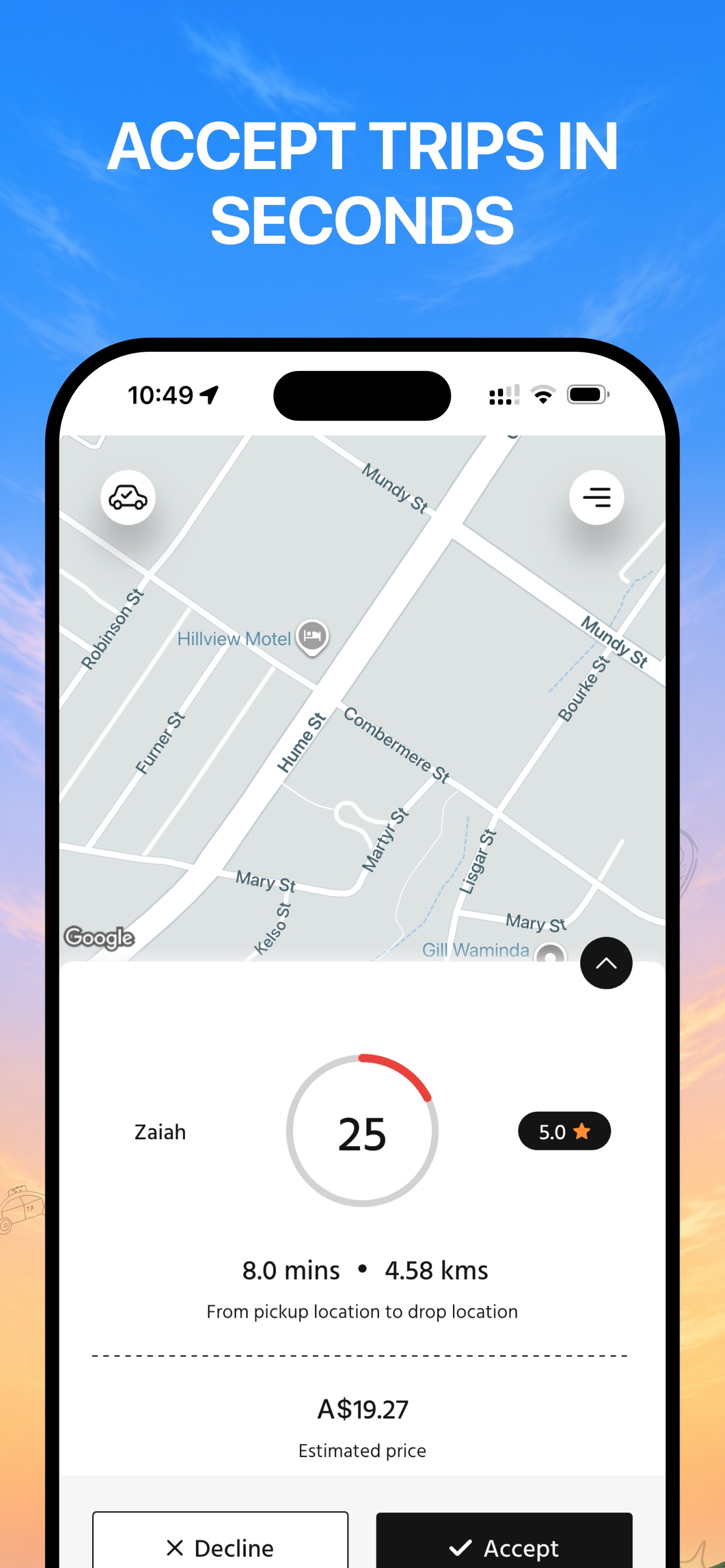 Screenshot 3 of Bidly Driver
