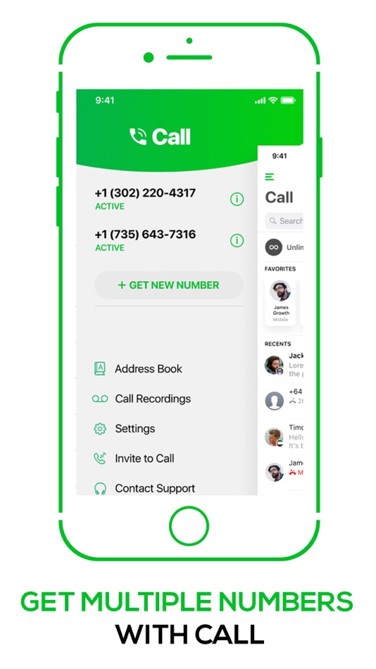 #2. Call Second Phone Number, Text (iOS) Przez: AMPLIFY VENTURES