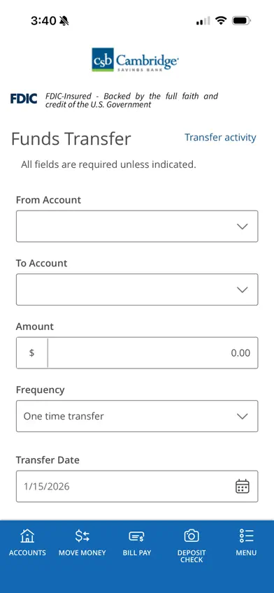 Cambridge Savings Bank (CSB) screenshot 3